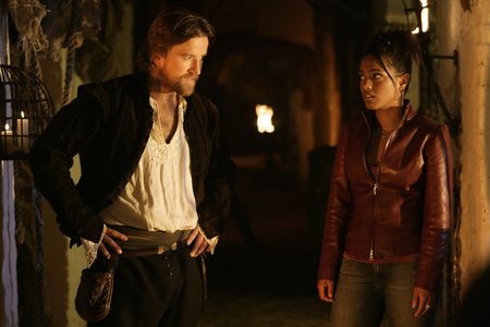 Dean Lennox Kelly and Freema Agyeman in Doctor Who (2005)