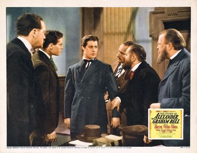 Henry Fonda, Don Ameche, Charles Coburn, Jonathan Hale, and Gene Lockhart in The Story of Alexander Graham Bell (1939)