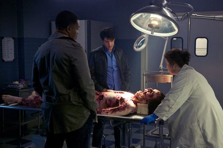 Russell Hornsby, Sharon Sachs, and David Giuntoli in Grimm (2011)