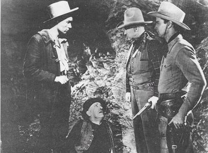 William Duncan, Russell Hayden, Walter Long, and Paul Sutton in Bar 20 Justice (1938)