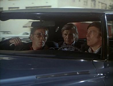 Neville Brand, Greg Mullavey, and James Wainwright in McCloud (1970)