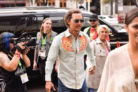Matthew McConaughey, Camila Alves McConaughey, and Kay McConaughey at an event for The Beach Bum (2019)