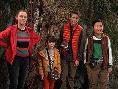 Olivia Sanabia, Albert Tsai, Paxton Booth, and Dakota Lotus in Coop and Cami Ask the World (2018)