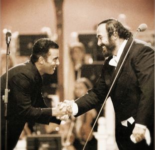 with Luciano Pavarotti