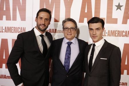 Angelo Pizzo, Finn Wittrock, and Juston Street at an event for My All-American (2015)