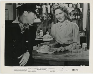 Richard Arlen and Greta Gynt in Devil's Harbor (1954)