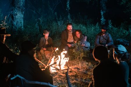 Frank O'Connor, Chris Patrick-Simpson, Sam O'Connor, Max Girard, and Kayla Deorksen in Billy the Kid (2022)
