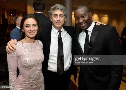 TORONTO, ON - SEPTEMBER 11: (L-R) Kathryn Aboya, Alexander Payne, and Warren Belle attend the 'Downsizing' special prese