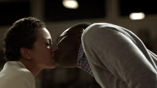 Tosin Morohunfola and Michele Weaver in Love Is_ (2018)