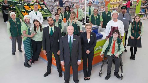 Dominic Coleman, Stephen Tompkinson, Jason Watkins, and Faye McKeever in Trollied (2011)