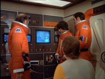 Martin Landau, Barry Morse, and James Smillie in Space: 1999 (1975)