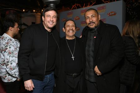 Danny Trejo, Frankie Loyal, and Todd Graves at an event for Graves (2016)