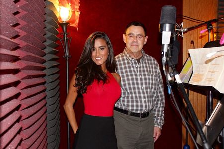 Chandni Parekh at cast recording for The Radio Drama 
