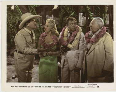 Betty Grable, George Barbier, Thomas Mitchell, and Jack Oakie in Song of the Islands (1942)