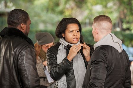 Joseph Sikora, 50 Cent, and Courtney A. Kemp in Power (2014)