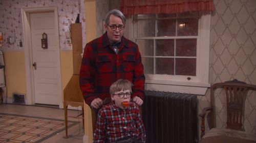Matthew Broderick and Andy Walken in A Christmas Story Live! (2017)