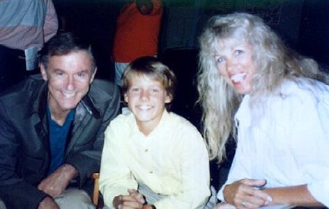 This was taken on the set of THE NEW LASSIE. Roddy McDowall, who did several shows, and Will Estes, the star of the show