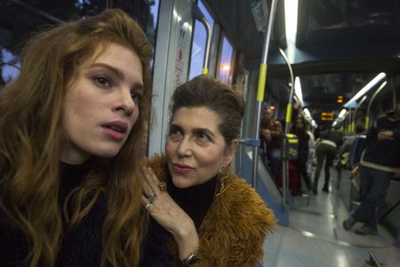 Keren Mor and Yuval Scharf in A Tramway in Jerusalem (2018)