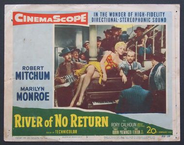 Marilyn Monroe, John Doucette, and Harry Seymour in River of No Return (1954)