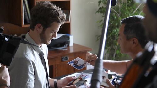 Jack Quaid and Tom Yi shooting a scene in PLUS ONE.