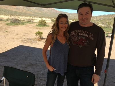 With Denise Richards on the set of THE TOYBOX