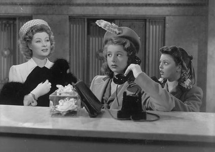 Greer Garson, Jean Porter, and Virginia Weidler in The Youngest Profession (1943)