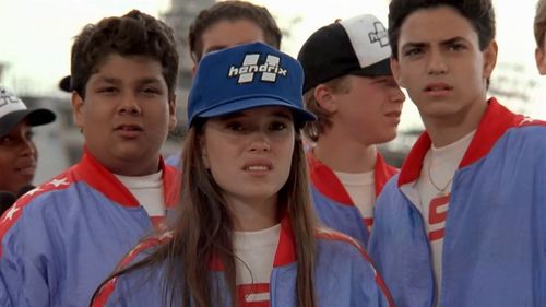 Marguerite Moreau, Mike Vitar, and Shaun Weiss in D2: The Mighty Ducks (1994)