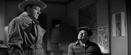 Jack Carson and Alan Reed in The Tarnished Angels (1957)