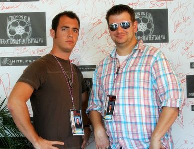 Mike Donis and James Christopher at the 2011 Action On Film International Film Festival in Pasadena, CA.