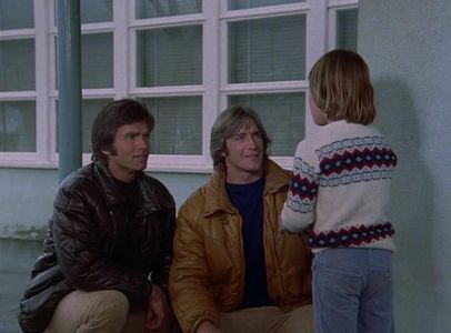 Adam Farrar, Kent McCord, and Barry Van Dyke in Galactica 1980 (1980)