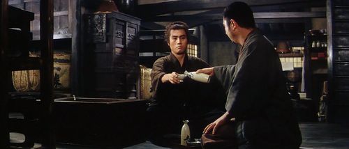 Mikijirô Hira and Shintarô Katsu in Adventures of Zatoichi (1964)
