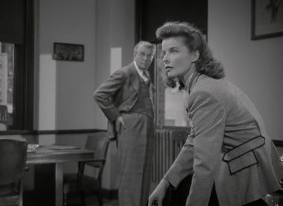 Katharine Hepburn and Reginald Owen in Woman of the Year (1942)