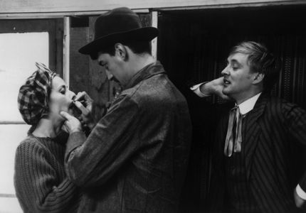 Jeanne Moreau, Henri Serre, and Oskar Werner in Jules and Jim (1962)