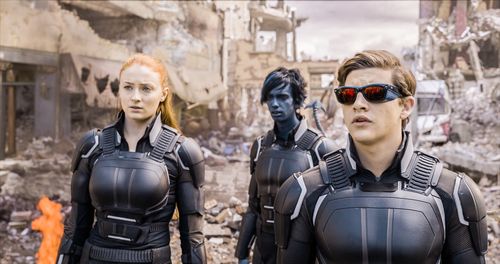 Kodi Smit-McPhee, Sophie Turner, and Tye Sheridan in X-Men: Apocalypse (2016)