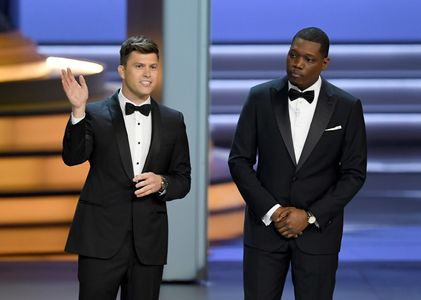 Colin Jost and Michael Che at an event for The 70th Primetime Emmy Awards (2018)
