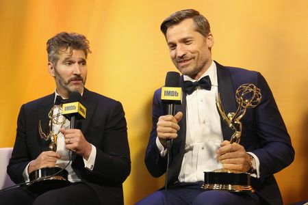 Nikolaj Coster-Waldau and David Benioff at an event for The 68th Primetime Emmy Awards (2016)