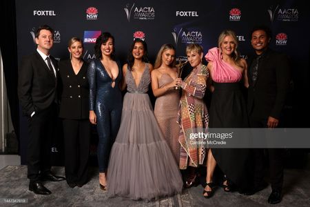 Coco Jack Gillies and the cast of The Twelve at the 2022 AACTA Awards