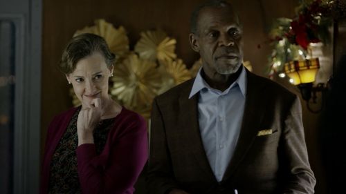 Joan Cusack and Danny Glover in The Christmas Train (2017)