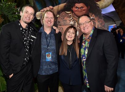 John Lasseter, Chris Williams, Osnat Shurer, and Don Hall
