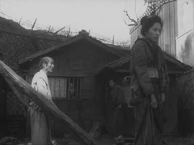 Bokuzen Hidari and Kyôko Kagawa in The Lower Depths (1957)