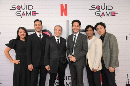 Lee Jung-jae, Nancy Wang Yuen, Anupam Tripathi, Hwang Dong-hyuk, and Park Hae-soo
