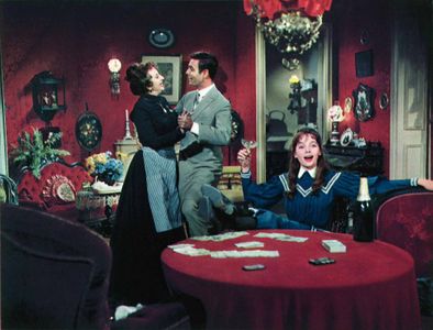 Leslie Caron, Hermione Gingold, and Louis Jourdan in Gigi (1958)