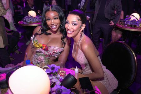 SZA and Doja Cat at an event for The 64th Annual Grammy Awards (2022)