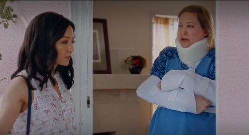 Still photo of Kim D'Armond and Constance Wu in Season 5 Episode 6 of FRESH OFF THE BOAT 