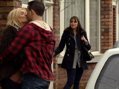 Michelle Collins, Ryan Thomas, and Kate Ford in Coronation Street (1960)
