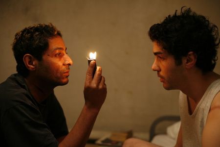 Hichem Yacoubi and Tahar Rahim in A Prophet (2009)