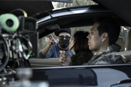 Still of Michael E. Satrazemis, Parker Posey and Matt Medrano in Blair/Gina and Tales of the Walking Dead