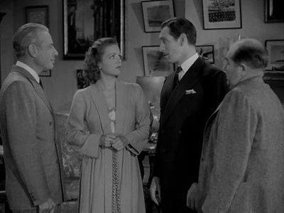 Edward Brophy, Henry O'Neill, James Stephenson, and Margot Stevenson in Calling Philo Vance (1940)