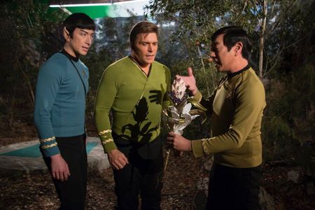 Grant Imahara, Vic Mignogna, and Todd Haberkorn in Star Trek Continues (2013)