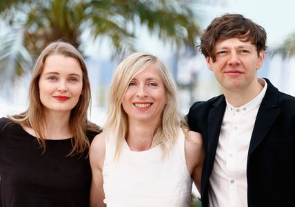 Jessica Hausner, Christian Friedel, and Birte Schnöink at an event for Amour Fou (2014)